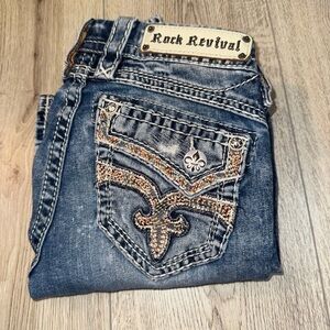 Rock Revival Barby skinny Women's Blue Jeans denim